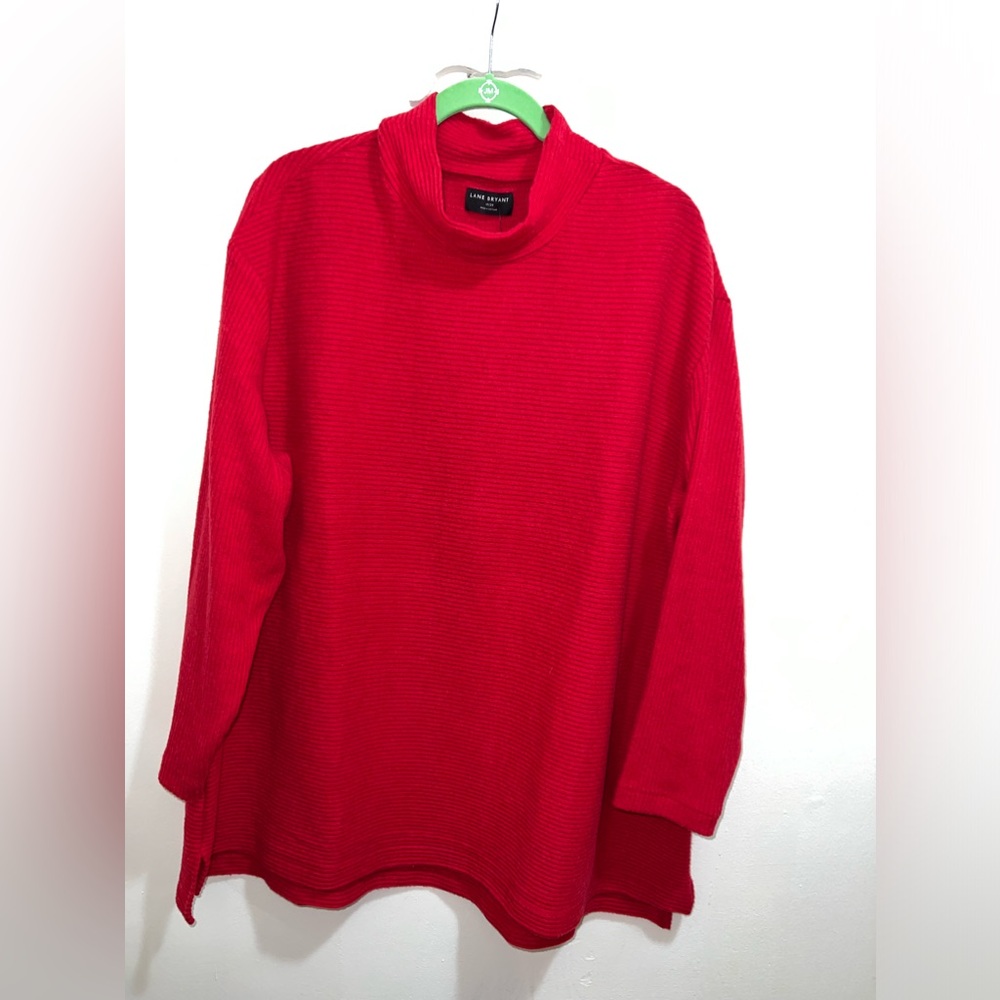 Lane Bryant knitted sweater 18/20 new with tag. Red. Beautiful smoke/pet free